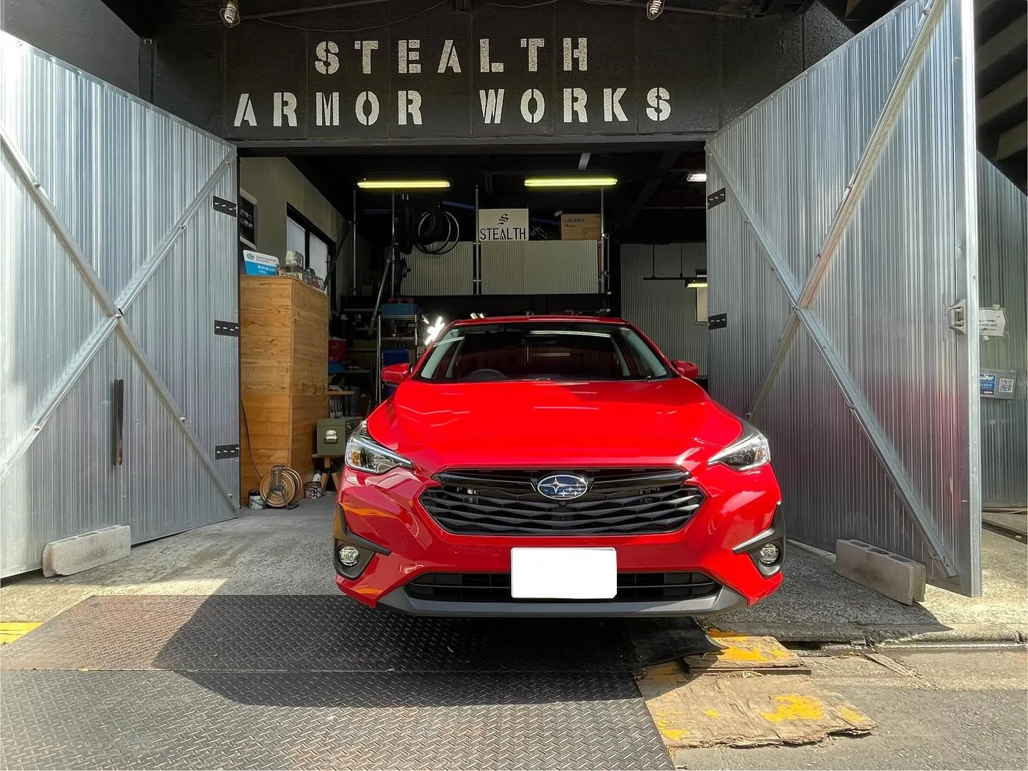 新車インプレッサ作業させてもらいました。
