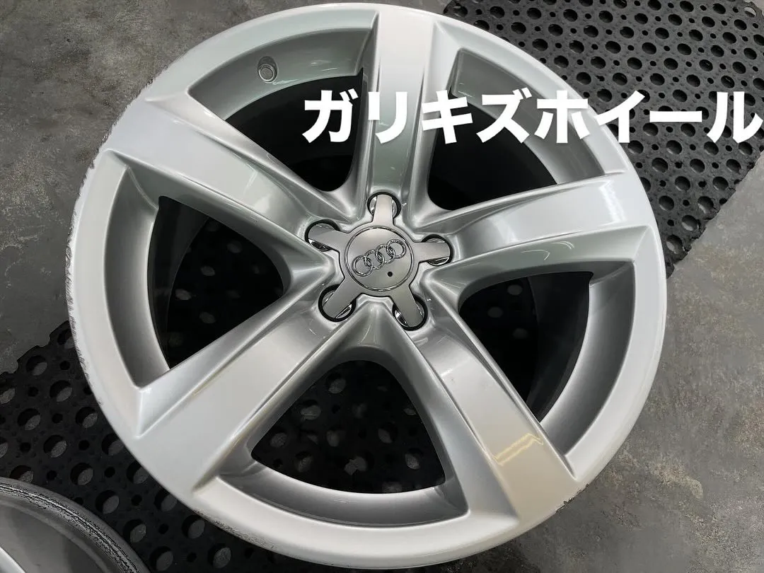 ホイールリペアとブラック塗装