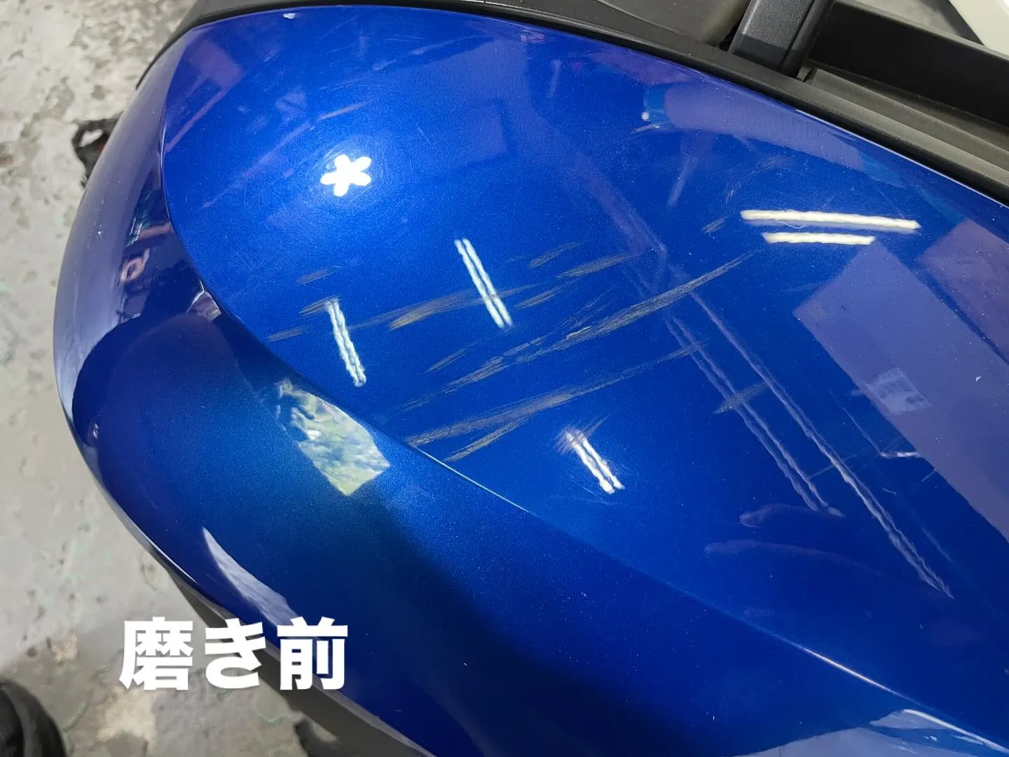 バイクのパニア磨きました❗️