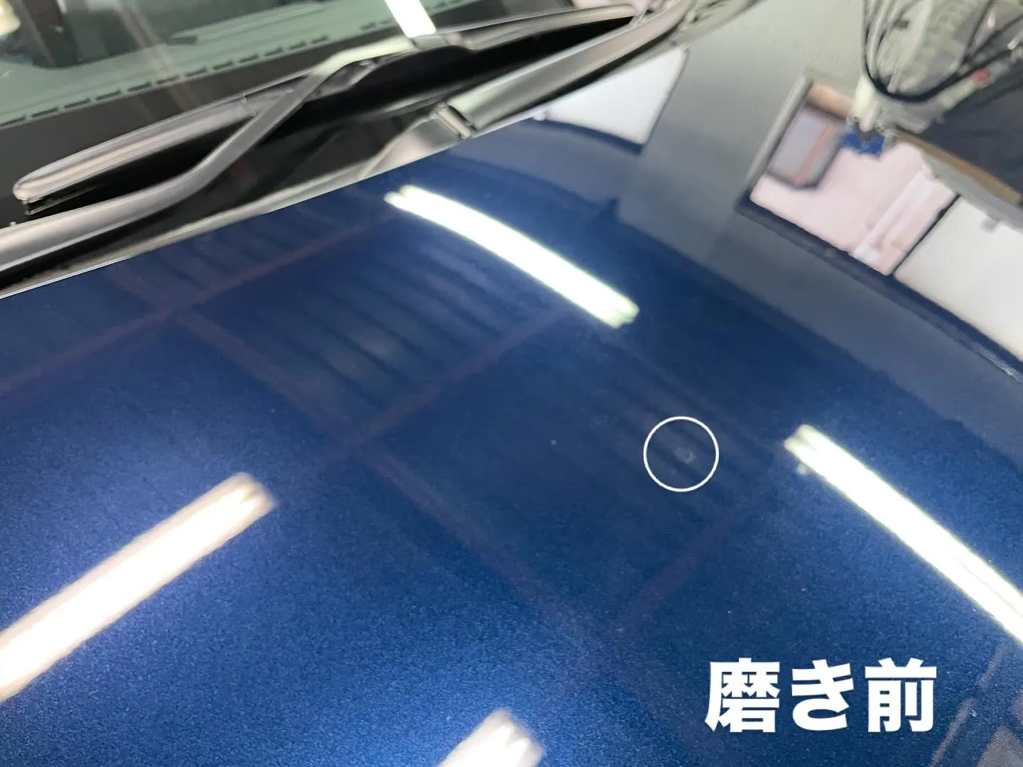 強烈な雨ジミ❗️ミネラルオフでも根には届かず、結果磨いて取り...
