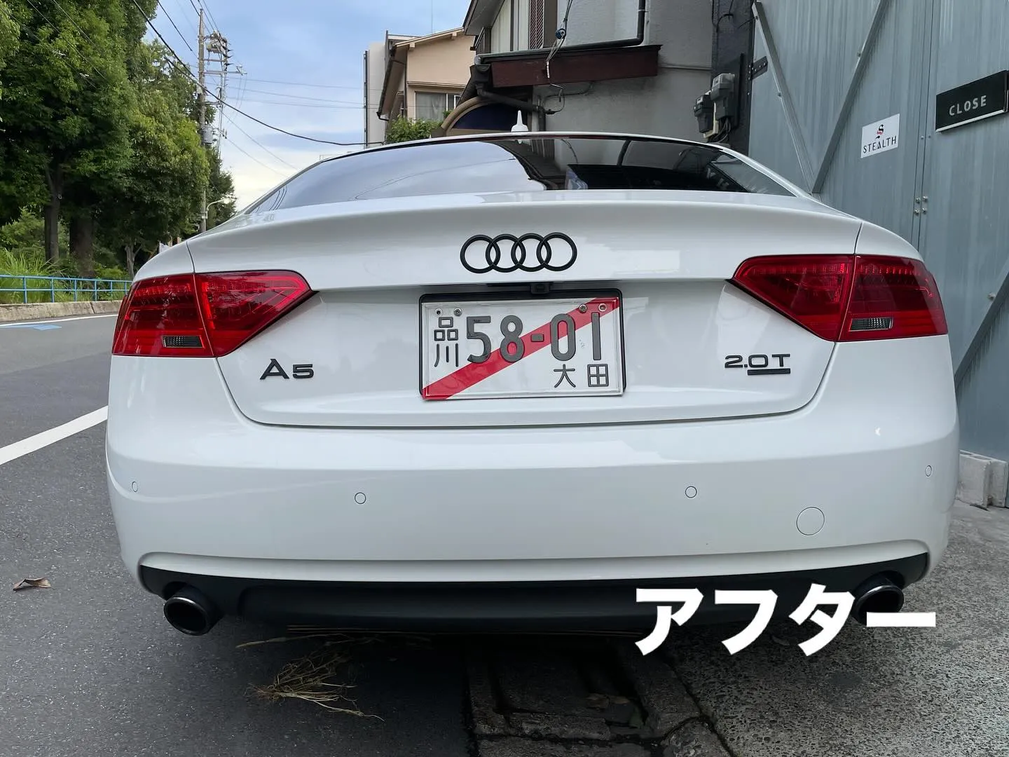 今月　8／4に他のお客様の作業の合間に作業を進めてた車両が感...