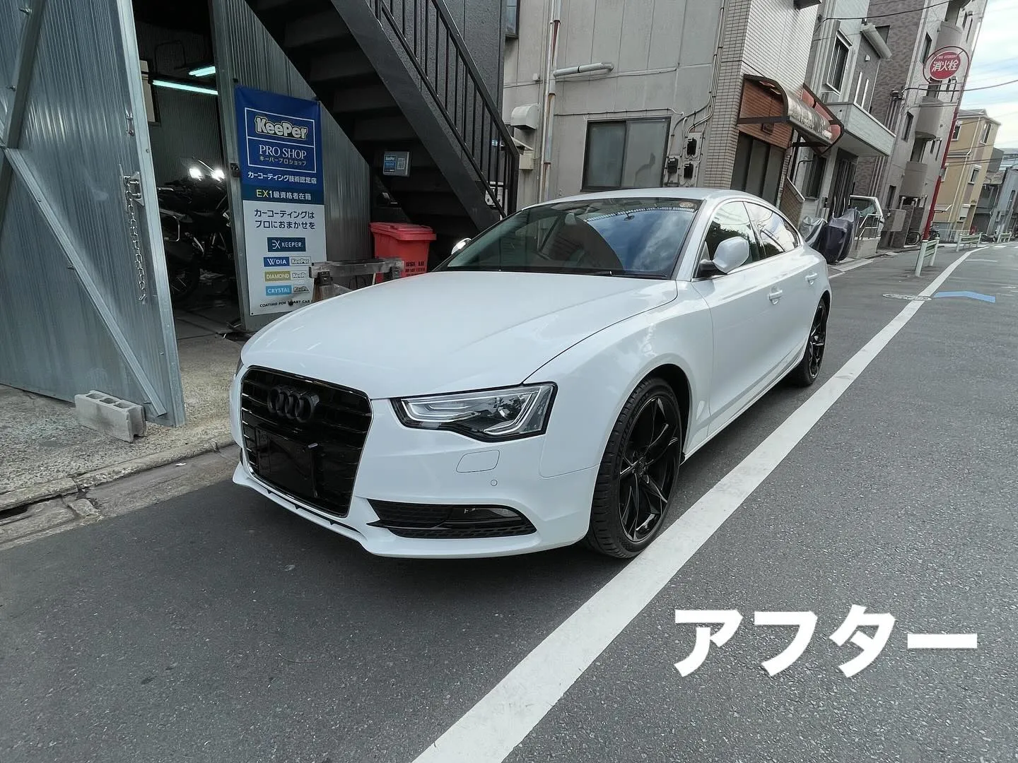 今月　8／4に他のお客様の作業の合間に作業を進めてた車両が感...