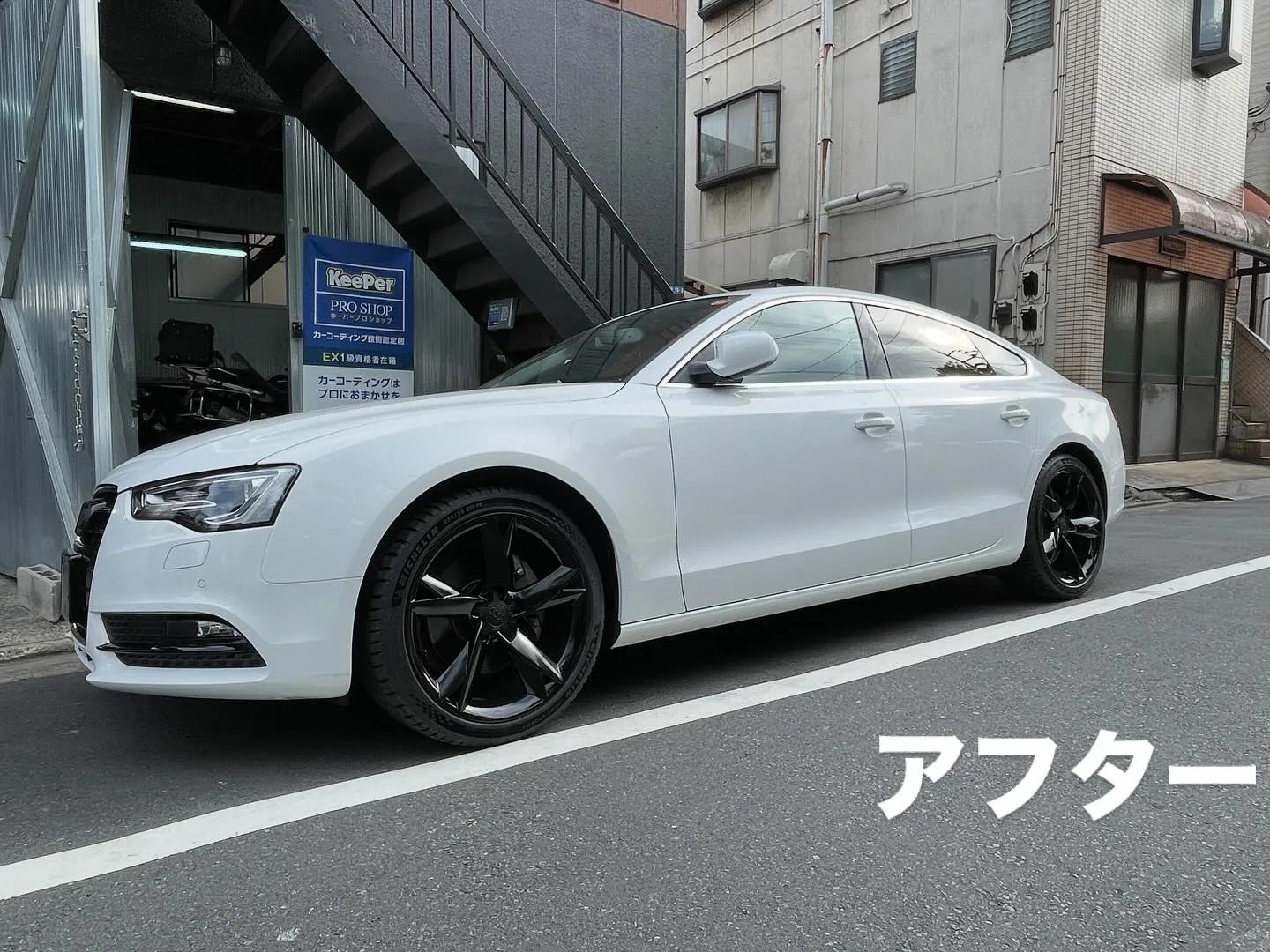 今月　8／4に他のお客様の作業の合間に作業を進めてた車両が感...